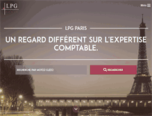 Tablet Screenshot of lpg-paris.fr